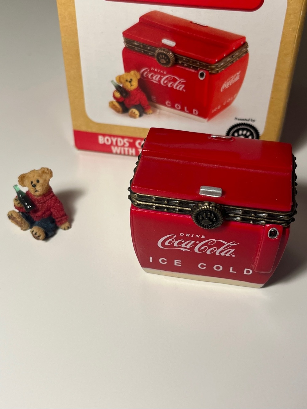Boyd’s BearsCoca-Cola Red Chest Trinket Box Hinged Lidded w/ Original Box